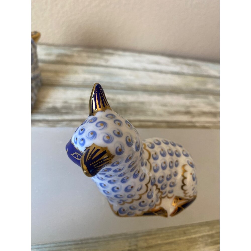 Royal Crown Derby Imari Ram & Lamb Paperweights – Gold Stopper Set of 2 1994 - Picture 12 of 15